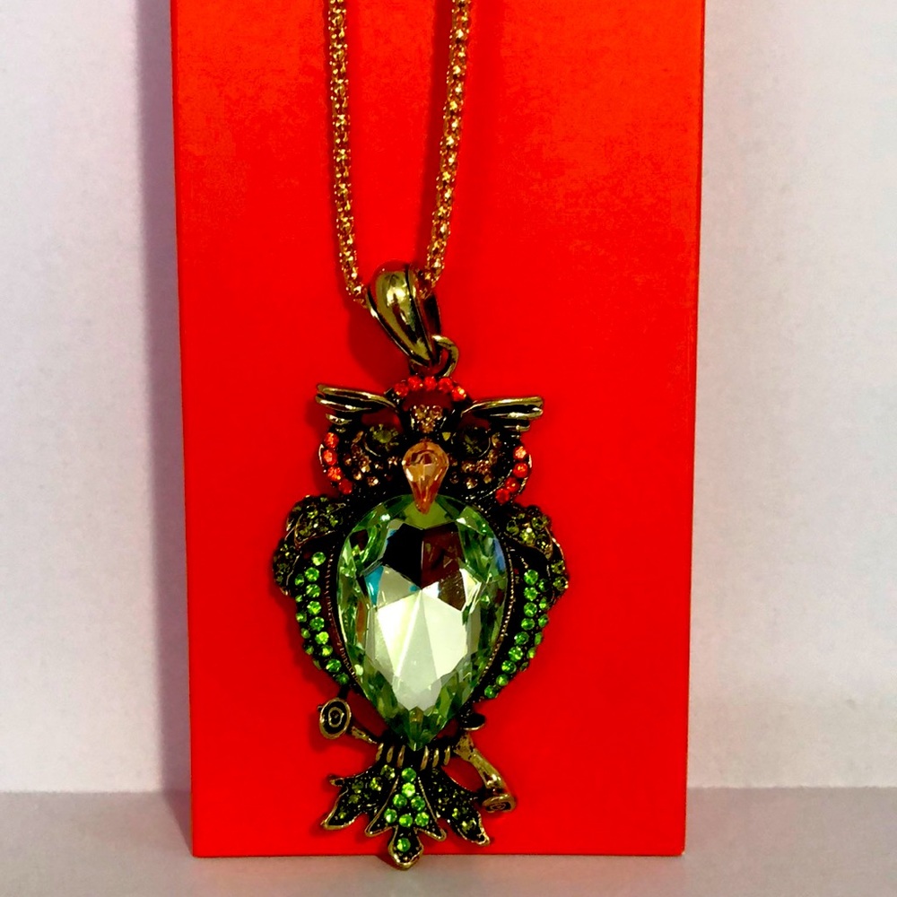 New Awesome Betsey Johnson Owl Necklace